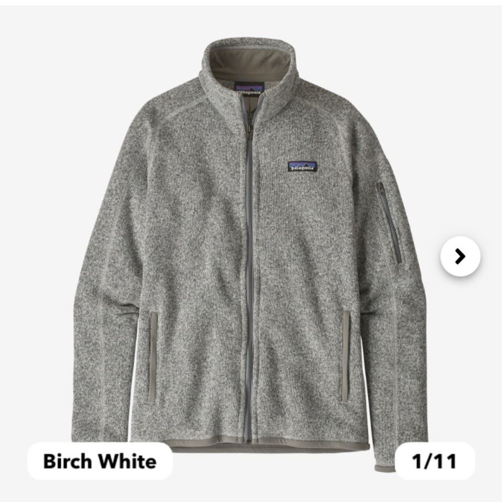 Better Sweater Patagonia Fleece Jacket in Birch White